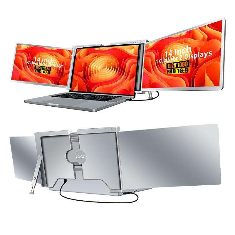 2023 portable 14 inch laptop triple screen laptop screen extender - Sterilamo
