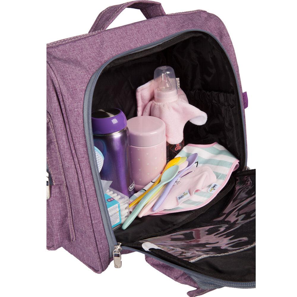 Babyjem Baby Care Bag, Pink, Denim,Pockets Waterproof Bag,Lightweight - Sterilamo