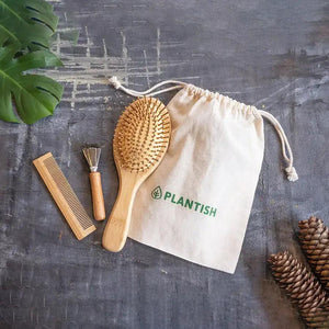 Bamboo Hair Brush Set - Sterilamo