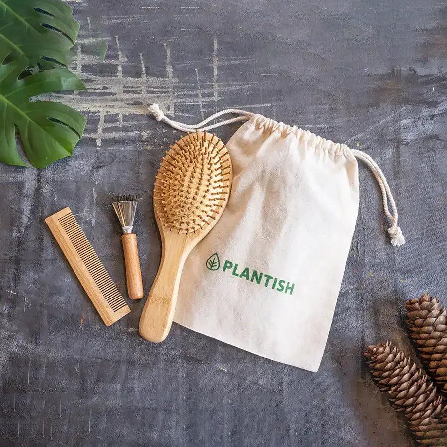 Bamboo Hair Brush Set - Sterilamo
