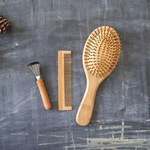 Bamboo Hair Brush Set - Sterilamo