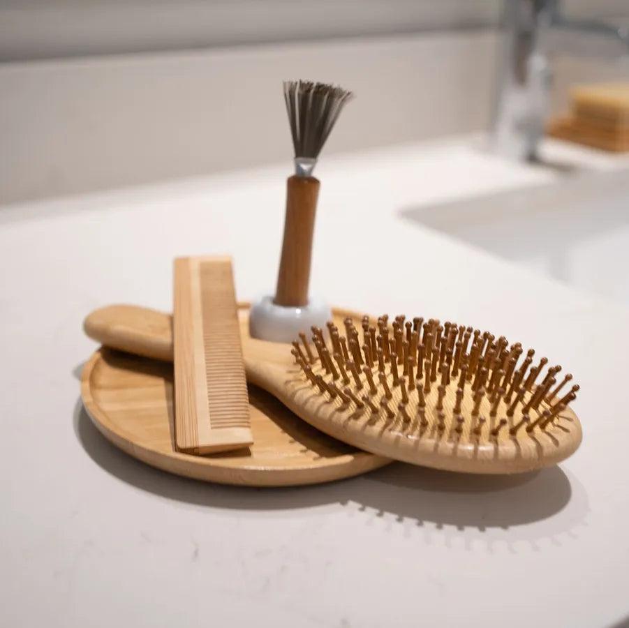 Bamboo Hair Brush Set - Sterilamo