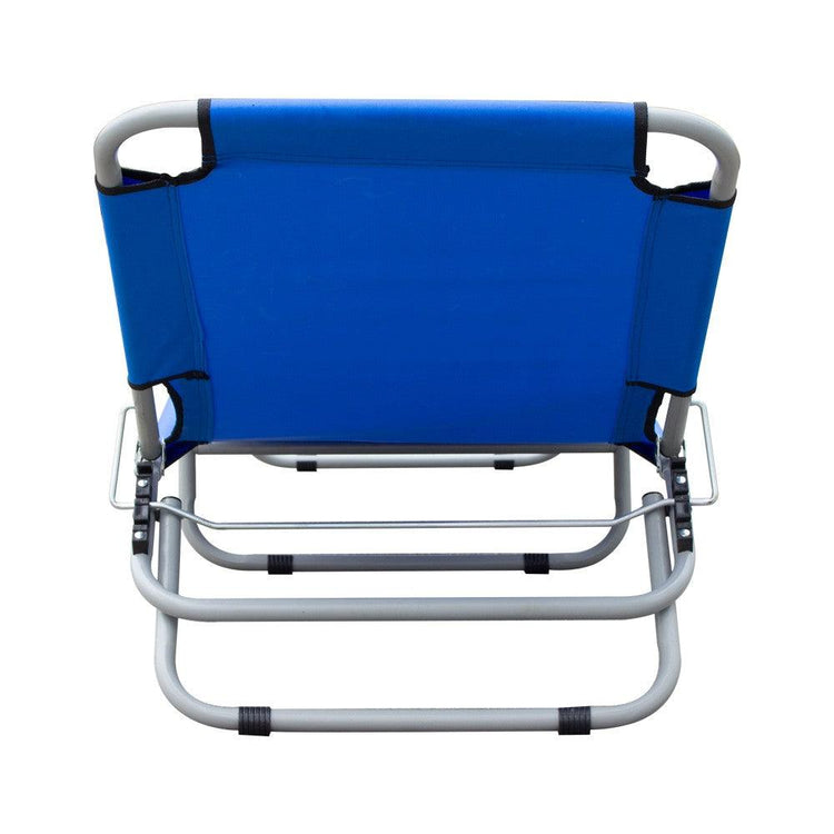 Blue Metal Beach Sunbed / Fabric 188x57x25cm - Sterilamo