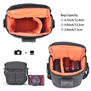 Canvas Camera Bag Shoulder Canon Eos M100 M50 M10 M6 M3 M2 Sx540 Sx530 - Sterilamo