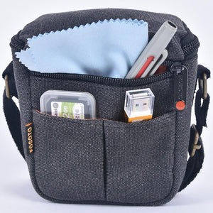 Canvas Camera Bag Shoulder Canon Eos M100 M50 M10 M6 M3 M2 Sx540 Sx530 - Sterilamo