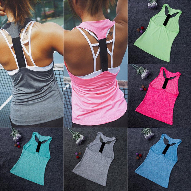 Casual Sleeveless Women Yoga Shirts - Sterilamo