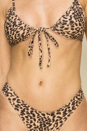 COASTAL VIBES LEOPARD PRINT BIKINI SET - Sterilamo