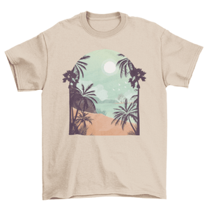 Exotic Beach T-shirt Design - Sterilamo