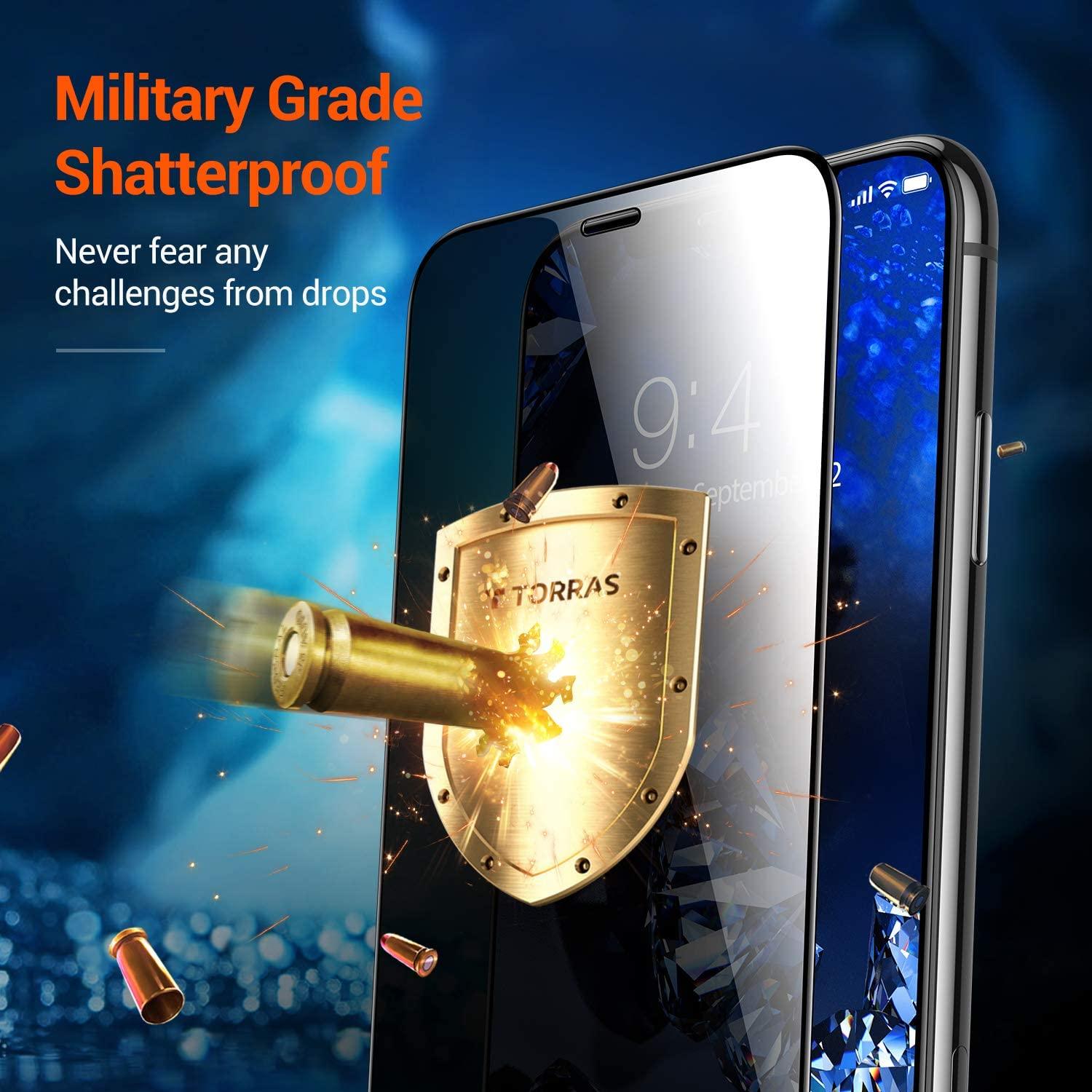 for iPhone 13 12 11 Xs Max Pro X XR Screen Protector [Privacy - Sterilamo
