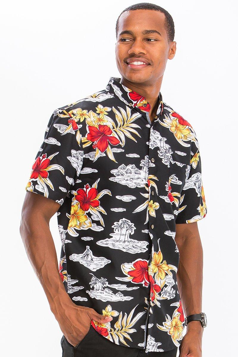 HAWAIIAN BUTTON DOWN SHIRT - Sterilamo