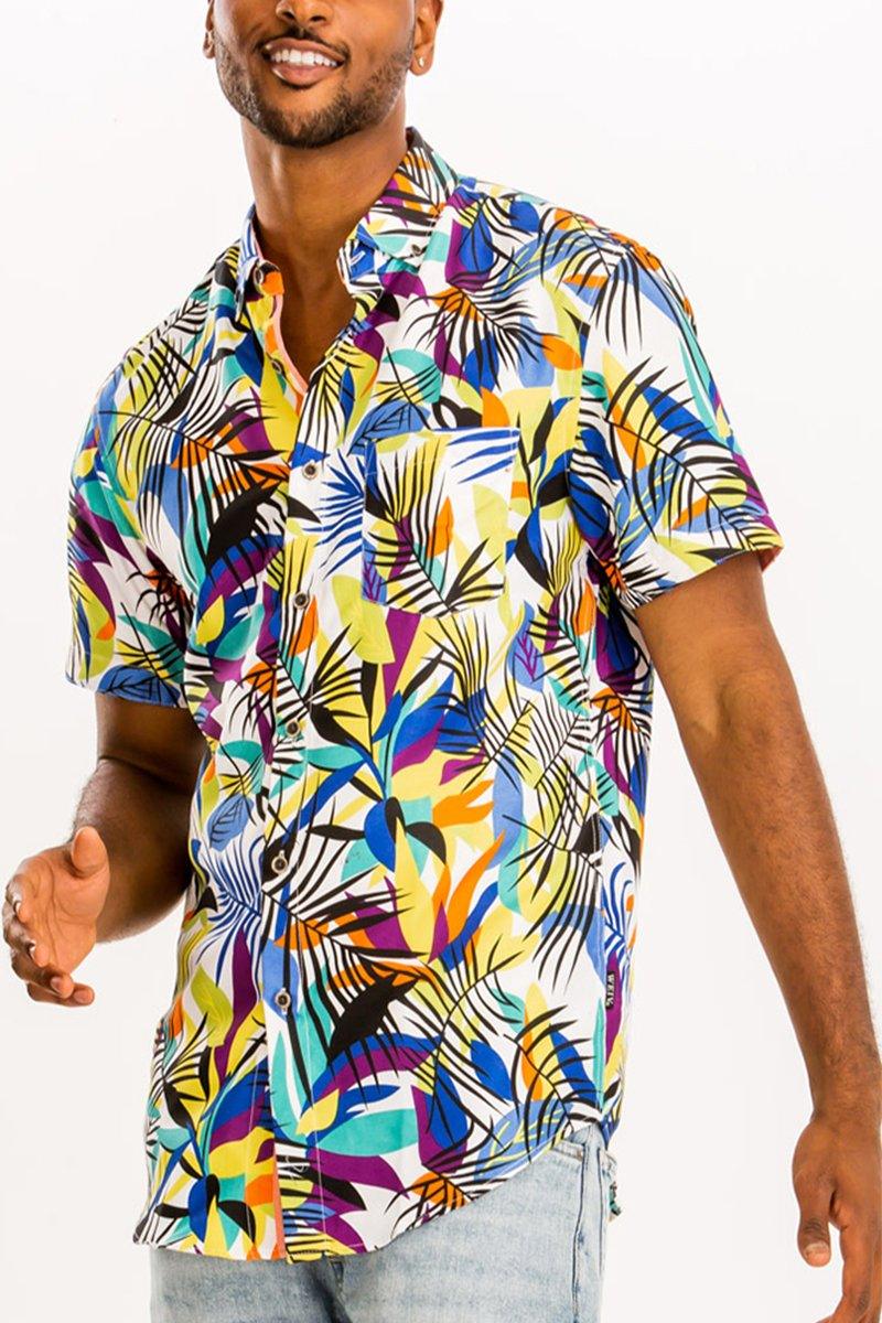 HAWAIIAN BUTTON DOWN SHIRT - Sterilamo