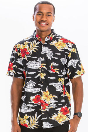 HAWAIIAN BUTTON DOWN SHIRT - Sterilamo