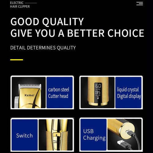 Kemei Professional Hair Clipper Machine | Kemei 5096 Professional Hair - Sterilamo
