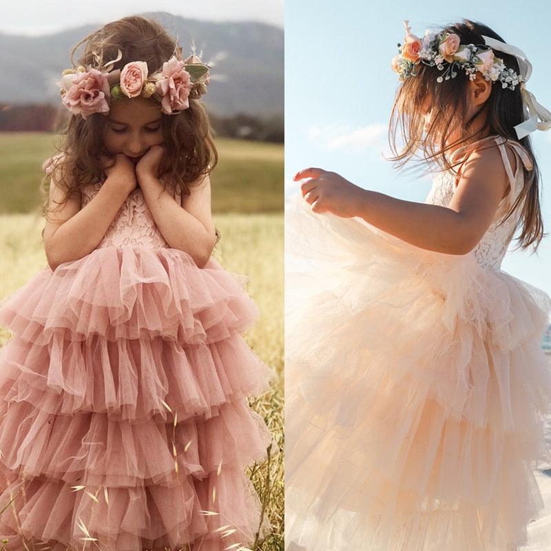 Little Girl Ceremonies Dress Baby Children's Clothing Tutu Kids - Sterilamo