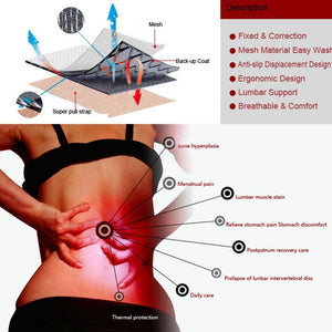 Magnetic Therapy Back Waist Support Belt - Sterilamo
