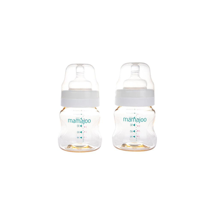 Mamajoo Gold Double Feeding Bottle, 150 ml, BPA Free, For Newborn - Sterilamo
