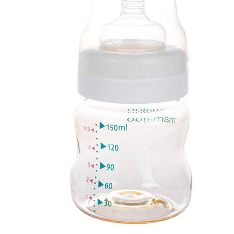 Mamajoo Gold Double Feeding Bottle, 150 ml, BPA Free, For Newborn - Sterilamo