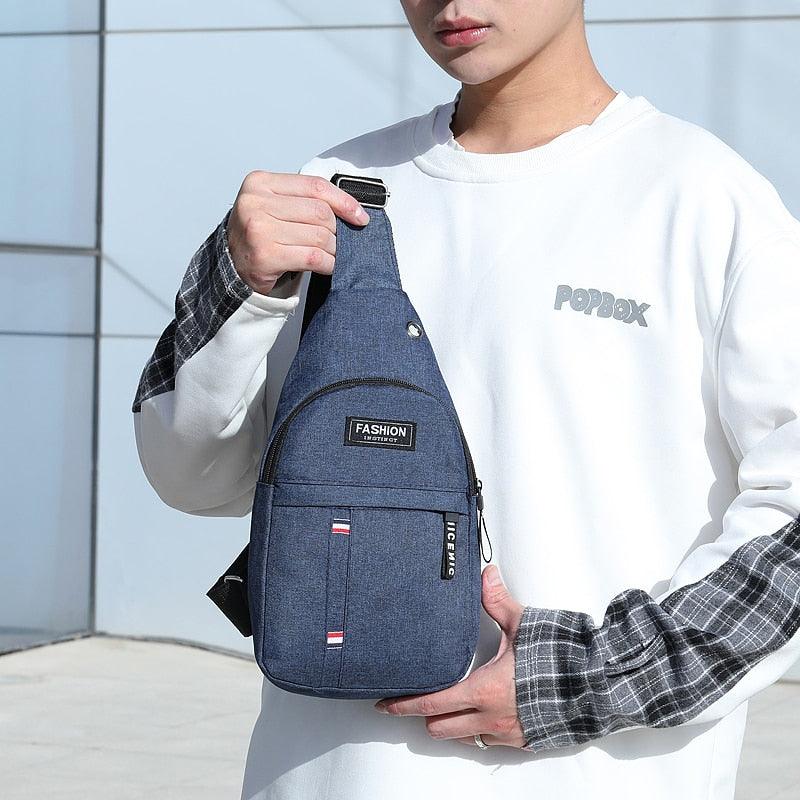 Men's Chest Bag New Fashion Korean-style Casual Sports Water-proof - Sterilamo