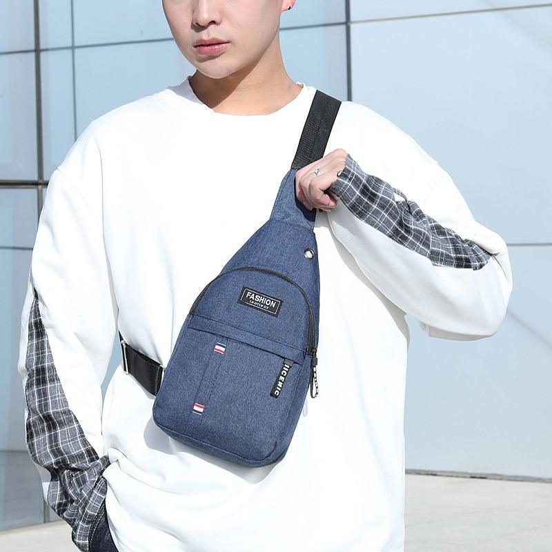 Men's Chest Bag New Fashion Korean-style Casual Sports Water-proof - Sterilamo