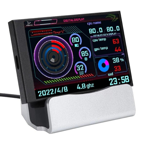 New 3.5 Inch IPS Type C Secondary Screen Computer CPU GPU RAM HDD - Sterilamo