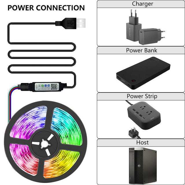 RGB Lights Flexible LED Lamp Tape - Sterilamo