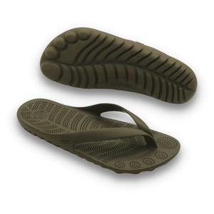SEAWEED GREEN FLIP FLOPS & DRYBAG BY GUDO - Sterilamo