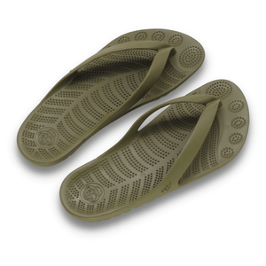 SEAWEED GREEN FLIP FLOPS & DRYBAG BY GUDO - Sterilamo