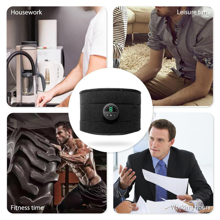 Smart EMS Fitness Vibration Belt Abdominal Trainer Muscle Slimming - Sterilamo