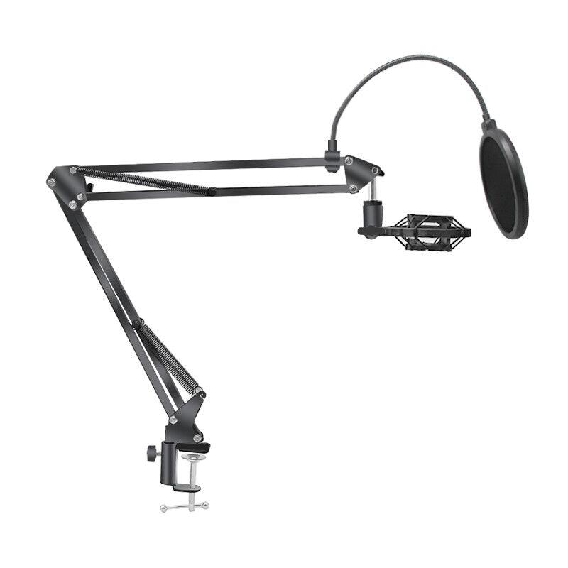 Usb Computer Condenser Microphone Kit With Adjustable Scissor Arm - Sterilamo