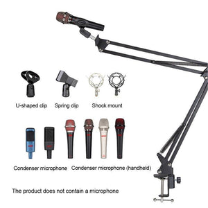 Usb Computer Condenser Microphone Kit With Adjustable Scissor Arm - Sterilamo