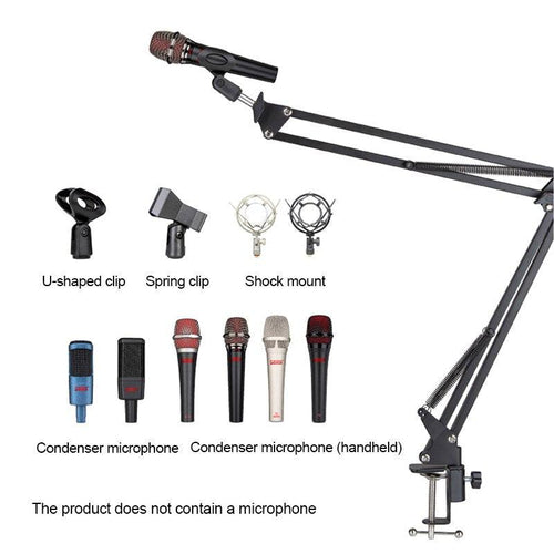 Usb Computer Condenser Microphone Kit With Adjustable Scissor Arm - Sterilamo