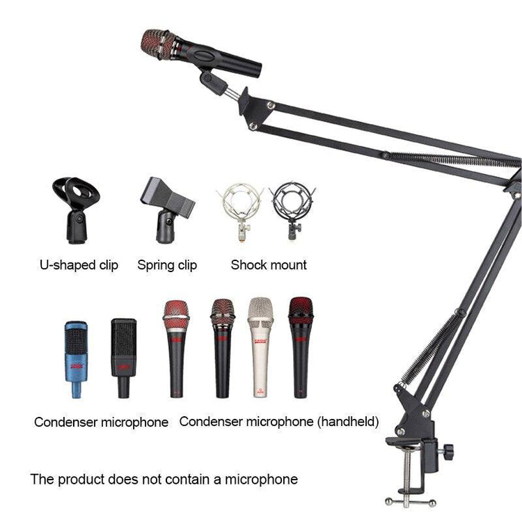 Usb Computer Condenser Microphone Kit With Adjustable Scissor Arm - Sterilamo