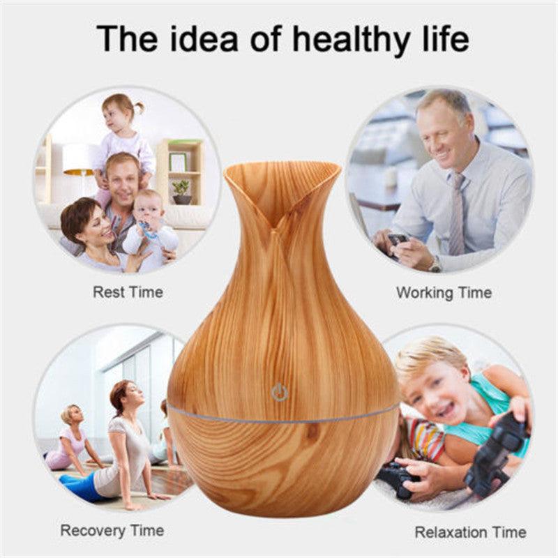Vase Shape Wood Grain Humidifier - Sterilamo