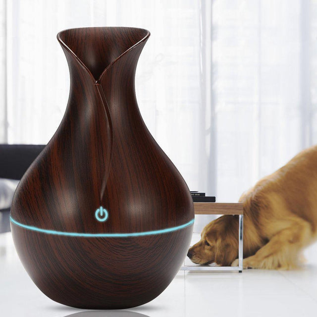 Vase Shape Wood Grain Humidifier - Sterilamo