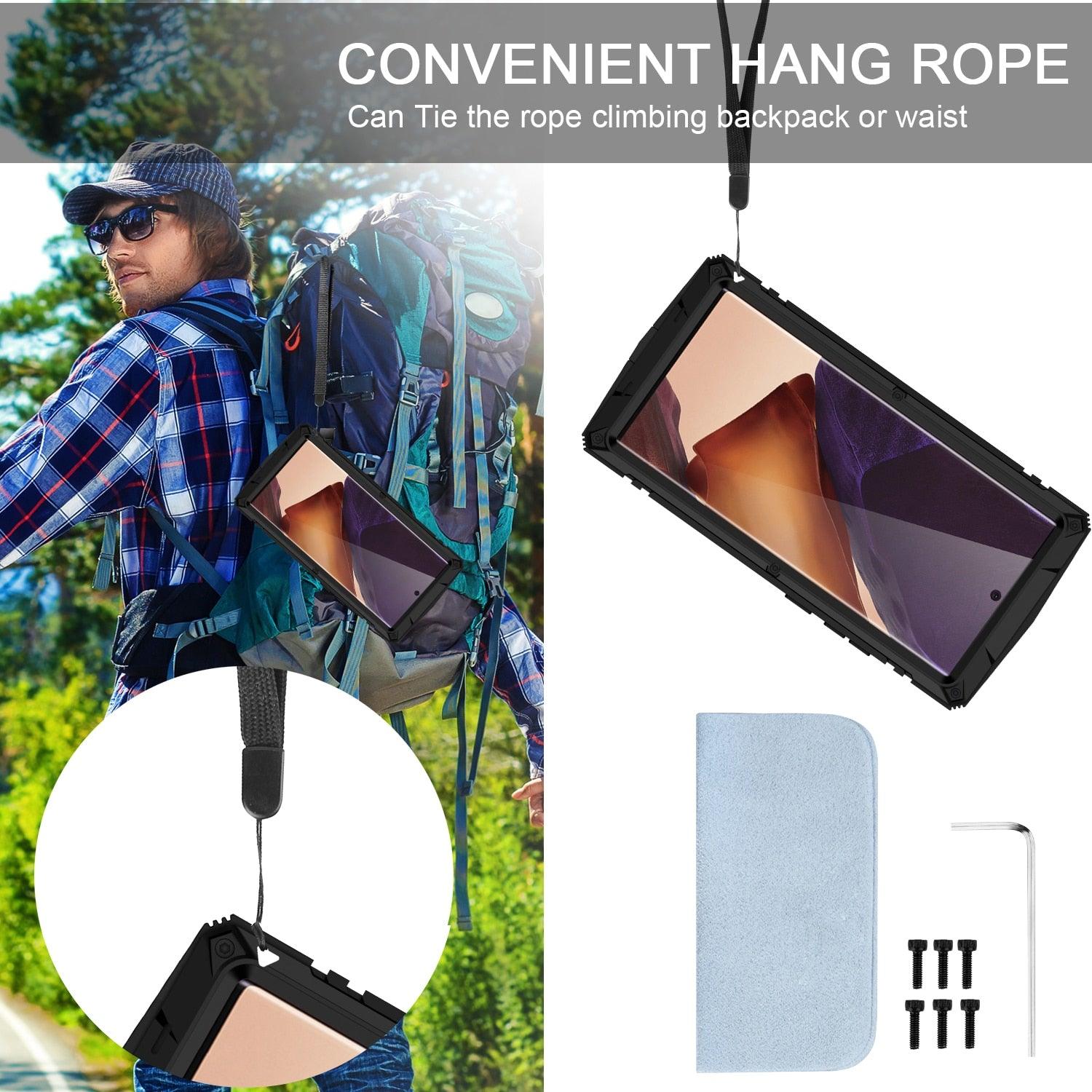 With Bracket+Full Protective For Samsung S21 Plus Ultra A52 A72 Note - Sterilamo